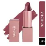 SUGAR Cosmetics Mettle Matte Lipstick - 07 Hestia (Mauve Nude) 3.6 gm