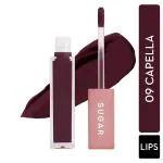 SUGAR Cosmetics Mettle Liquid Lipstick - 09 Capella (Dark Plum) 7 gm
