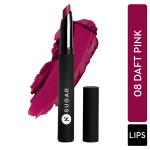 SUGAR Cosmetics Matte Attack Transferproof Lipstick - 08 Daft Pink (Deep Pink) 2 gm