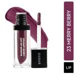 SUGAR Cosmetics Smudge Me Not Liquid Lipstick - 23 Merry Berry (Dark Plum) 4.5 ml
