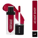 SUGAR Cosmetics Smudge Me Not Liquid Lipstick - 43 Hot Shot (Hot Pink / Dark Fuchsia Pink) 4.5 ml