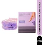 House of Beauty Lavender Paraffin Foot Socks Reusable For Home Pedicure For Smooth Feet (1Pair) 1's