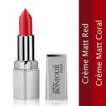 Bonjour Paris Premium Go Creative Dual Satin Matte Lipsticks (Red/Coral) 4.2 gm