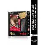 Revlon Colorsilk Hair Color with Keratin 3D Color No Ammonia - 4N Medium Brown + Outrageous Shampoo 90ml (91.8ml + 90ml) 1's