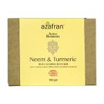 Azafran Active Botanicals Neem & Turmeric Skin Clear Bath Bar 100 gm