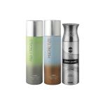Ajmal Nightingale And Magnetize For Men & Women And Silver Shade Deodorants Pack of 3 200 ml