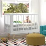 Urban Ladder Koster Solid Wood Crib in White Colour