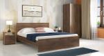 SimplyWud Zoey Non- Storage Bed (Bed Size : Queen; Finish : Classic Walnut)