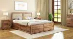 Urban Ladder Ritz Solid Wood Hydraulic Storage Bed (Finish : Teak; Bed Size : Queen)
