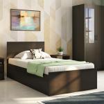 SimplyWud Wren Storage Single Bed (Bed Size : Single; Finish : Dark Wenge) (Bed Size : Single; Finish : Dark Wenge)