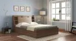 Urban Ladder Scott Storage Bed (Bed Size : King; Storage Type : Box; Finish : Classic Walnut)