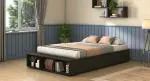 Urban Ladder Toshi Teen Bed With Storage (Finish : Rustic Walnut)