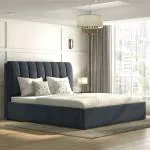Urban Ladder Faroe Upholstered Storage Bed (Colour : Grey; Bed Size : King; Finish : Grey)
