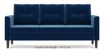 SimplyWud Winston Fabric Sofa (Sofa Material : fabric; Colour : Marine Blue; Seater : 3)