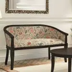 Urban Ladder Florence 2 Seater Sofa (Finish- Mahogany, Fabric - Calico Floral Retreat)