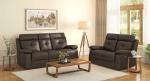 LazeOn Raphael 1 Seater Leatherette Recliner (Colour : Brown; Seater : Three)