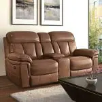 LazeOn Coleman Home Theatre Recliner (Seater : Two; Colour : Toasted Pecan Brown)
