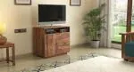 Urban Ladder Zephyr High Tv Unit (Finish : Teak)