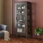 Urban Ladder Satori Modern Solid Wood Display Unit (Finish : American Walnut)