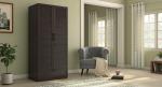 Urban Ladder Bennis Wardrobe Finish- Dark Walnut (Finish : Dark Walnut; Door : Two)