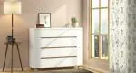 Urban Ladder Oslo High Gloss Chest Of Eight Drawers (Finish : White)