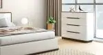 Urban Ladder Baltoro High Gloss Chest Of Five Drawers (Finish : White)