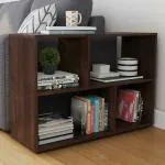 Urban Ladder Tetris Side Bookshelf/Display Unit (Finish : Walnut)