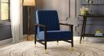 Urban Ladder Sinata Arm Chair (Colour : Blue Velvet)