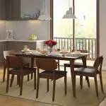 Urban Ladder Lawson Dining Chair - Set Of 2 (Finish : Walnut; Colour : Dark Brown)