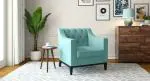 Urban Ladder Othello Fabric Lounge Chair (Colour : Icy Turquoise)