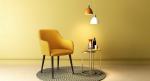 Urban Ladder Owen Lounge Chair (Colour : Matte Mustard Yellow)