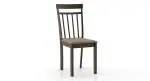 SimplyWud Ava Dining Chairs Set Of Two (Colour : Grey; Finish : Umber Walnut)