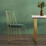 Urban Ladder Russel Metal Dining Chair (Finish : Gold)