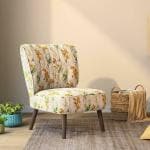 Urban Ladder Grace Lounge Chair (Finish : Mustard Floral)