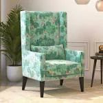 Urban Ladder Morgen Wing Chair - Chitra Velvet