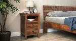Urban Ladder Snooze Tall Bedside Table (Finish : Teak)