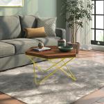 Urban Ladder Dyson Hex Coffee Table (Finish : Teak; Colour : Yellow)