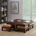 Urban Ladder Kivaha 4 Seater Coffee Table (Finish : Walnut)