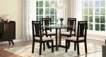 Urban Ladder Bourdaine Glass Top 4 Seater Dining Table (Finish : Mahogany)