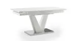 Urban Ladder Caribu Glass 4 To 6 Seater Extendable Dining Table In White High Gloss Finish (Finish : White High Gloss)