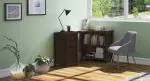 Urban Ladder Dickens Corner Desk (Finish : Mahogany)