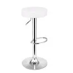 MBTC Essilor Swivel Leatherette Bar Stool in White Colour (Colour : white; Finish : white)