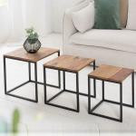 The Home Dekor Pollo Stools Set (Finish : Melamine)