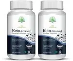 Healthy Nutrition -Just for the Health of it Keto Advanced with Garcinia Cambogia for Weight Loss - 90 Capsules (pack of 2)