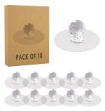 HELIMIX Cabinet Drawer Knobs Door Drawer Helper Push for Furniture Adhesive and All Hook 10