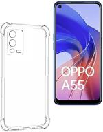 Mintak Oppo A55 4G Transparent Silicon Scratch Resistant and Shockproof Mobile Back Cover