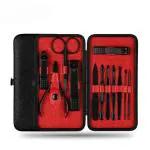 MAPPERZ Manicure Kit/Professional Stainless Steel Grooming Set With Leather Case (12 in 1)