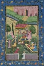 HANISH ARTS & CRAFTS Multicolour Mughal Art Wall Painting 20 inch x 30 inch (mughal01_ mg3)