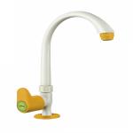 LIPKA Sunflow Swan Neck PTMT Faucet/Tap Table Mount Plastic Water Tap For Kitchen Sink & Washbasin