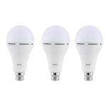 Pigeon 9 W Round B22 LED Emergency Light Bulb (EMB) White Pack of 3